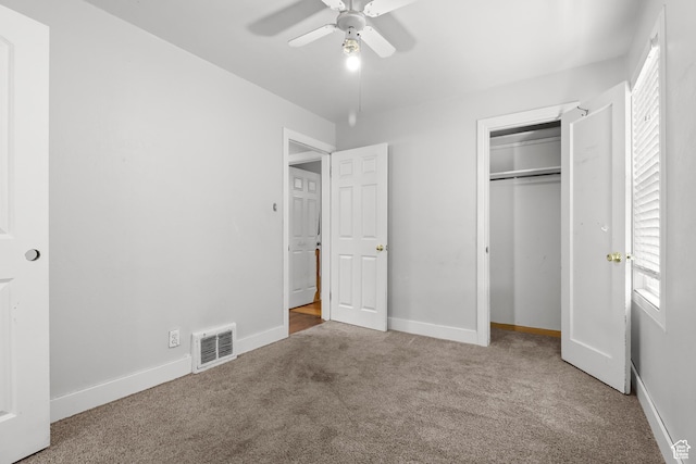 341 E 700 N, Spanish Fork, UT 84660 - unfurnished bedroom with carpet, a closet, and ceiling fan