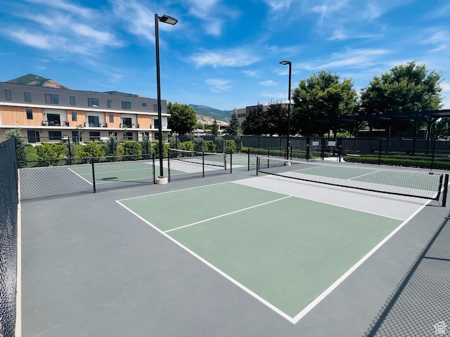 507 W 620 N Unit 127, Centerville, UT 84014 - view of tennis court featuring a mountain view