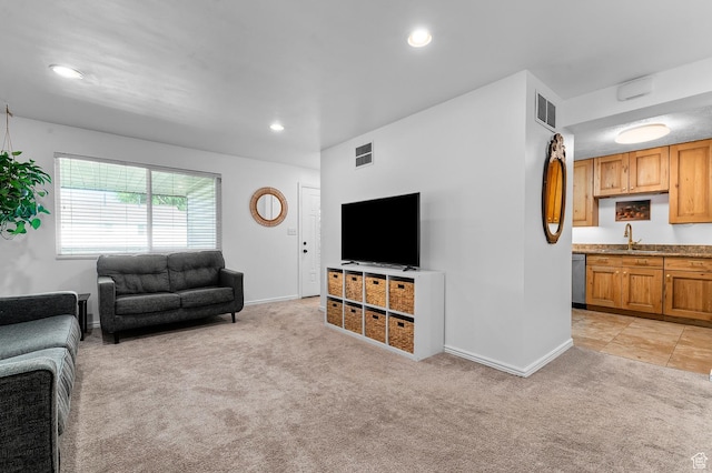 314 W Center St Unit 123, Bountiful, UT 84010 - living area featuring light carpet and recessed lighting