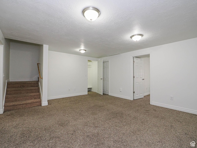 478 W 470 S, Provo, UT 84601 - finished basement with carpet, a textured ceiling, and stairs