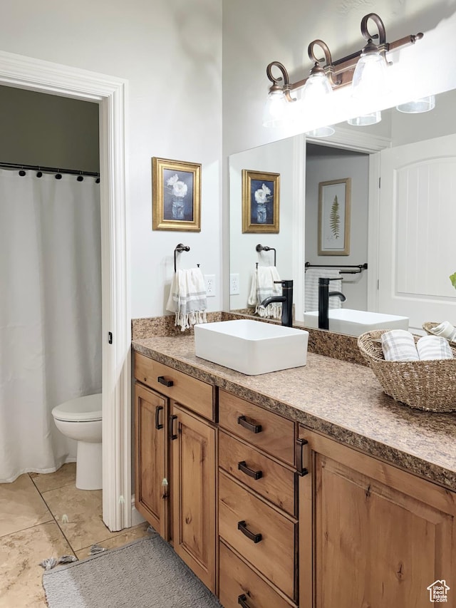 1790 S 940 W, Richfield, UT 84701 - full bathroom featuring vanity, tile patterned flooring, and a shower with curtain