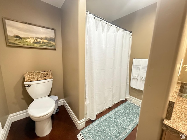 1790 S 940 W, Richfield, UT 84701 - bathroom featuring toilet and a shower with shower curtain