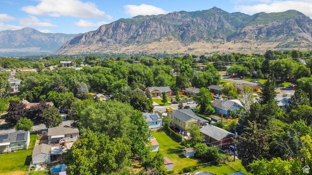 1243 Oak St, Ogden, UT 84401 - aerial view of residential area with mountains