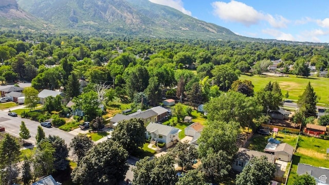 1243 Oak St, Ogden, UT 84401 - aerial view of residential area featuring mountains and a forest