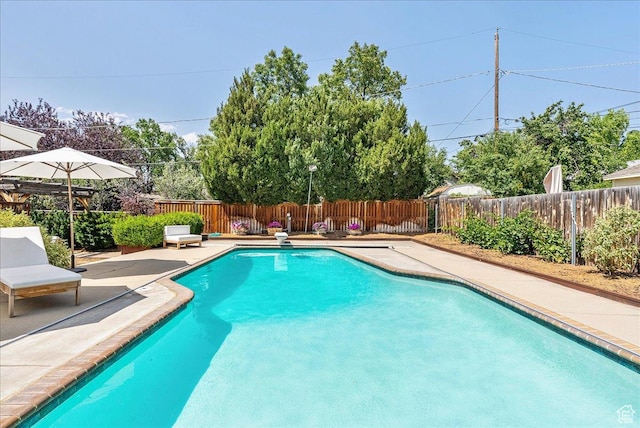 1351 E Browning Ave S, Salt Lake City, UT 84105 - view of pool with a fenced backyard and a patio