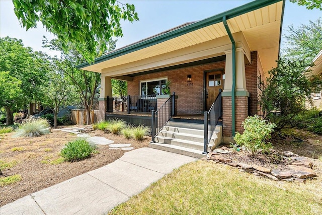 1351 E Browning Ave S, Salt Lake City, UT 84105 - view of front of home with brick siding and a porch