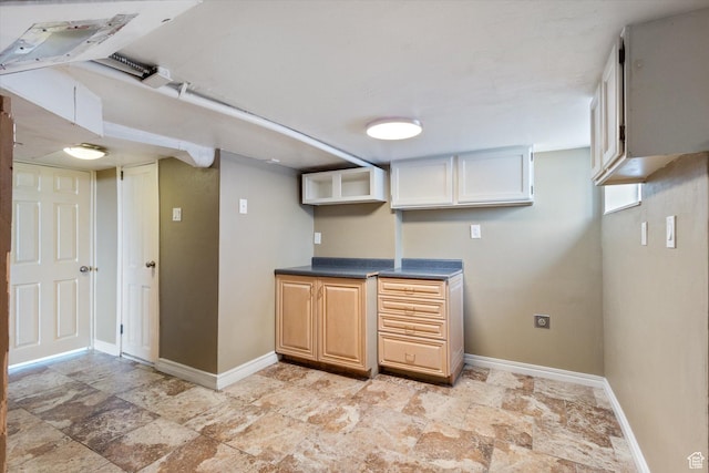 754 E 500 S, Provo, UT 84606 - kitchen with light stone finish flooring and dark countertops