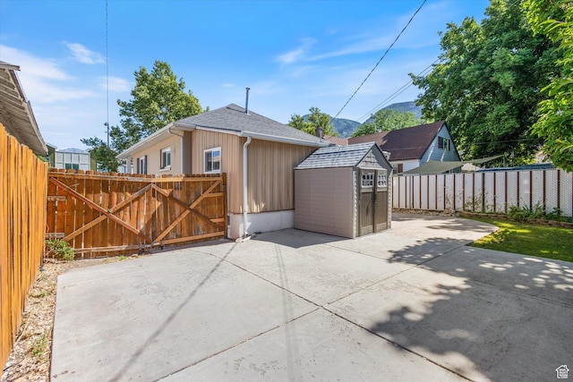 754 E 500 S, Provo, UT 84606 - view of patio with a storage unit and a gate