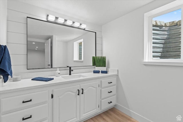 692 E Country Breeze Cir S, Draper, UT 84020 - bathroom with vanity and wood finished floors