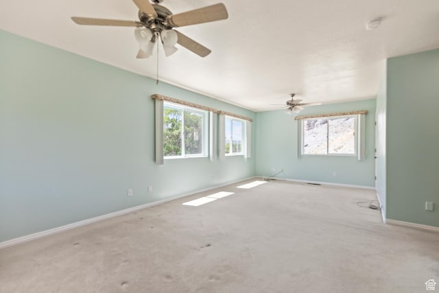 890 E Monroe Canyon Rd S, Monroe, UT 84754 - carpeted empty room with ceiling fan, healthy amount of natural light, and a smoke detector