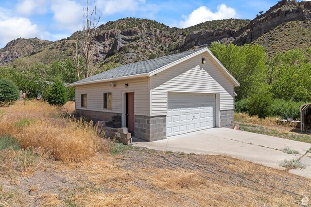 890 E Monroe Canyon Rd S, Monroe, UT 84754 - detached garage with a mountain view