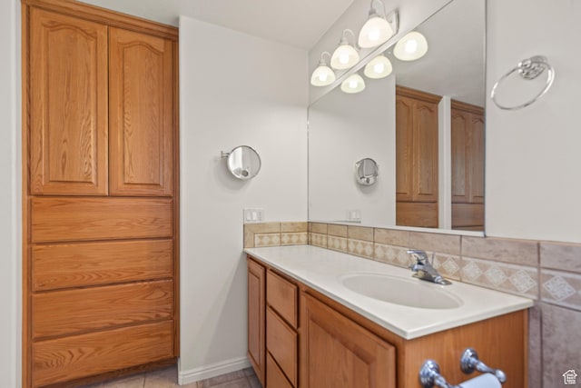 890 E Monroe Canyon Rd S, Monroe, UT 84754 - bathroom with vanity and tile patterned floors
