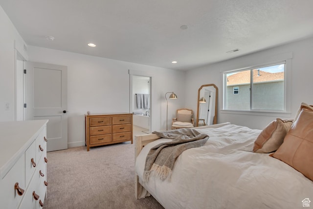 10948 S Samoa Dune Dr Unit 1027, South Jordan, UT 84009 - bedroom with light colored carpet, recessed lighting, and ensuite bath