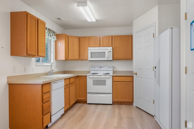 1520 W 300 S, Lehi, UT 84043 - kitchen with white appliances, light wood-type flooring, and light countertops