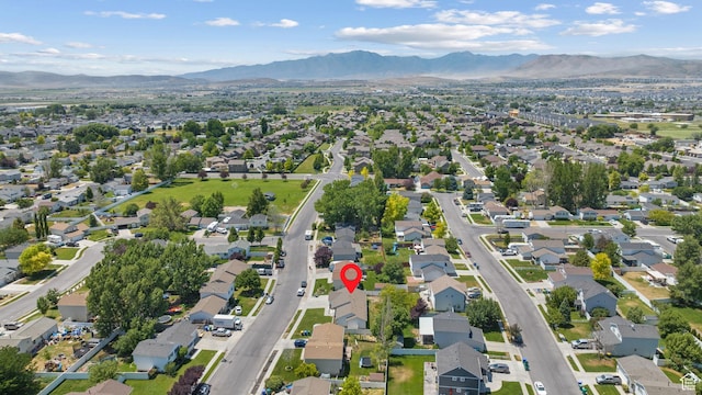 1520 W 300 S, Lehi, UT 84043 - aerial view of property's location with a mountainous background and nearby suburban area