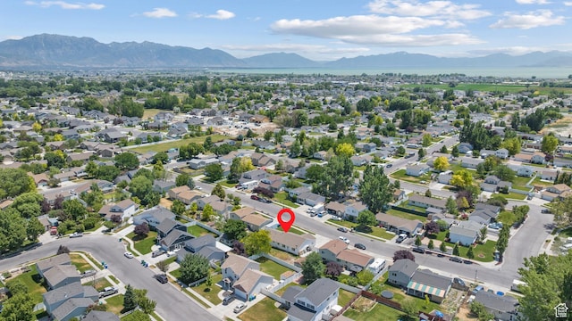 1520 W 300 S, Lehi, UT 84043 - aerial view of property's location with a mountainous background and nearby suburban area
