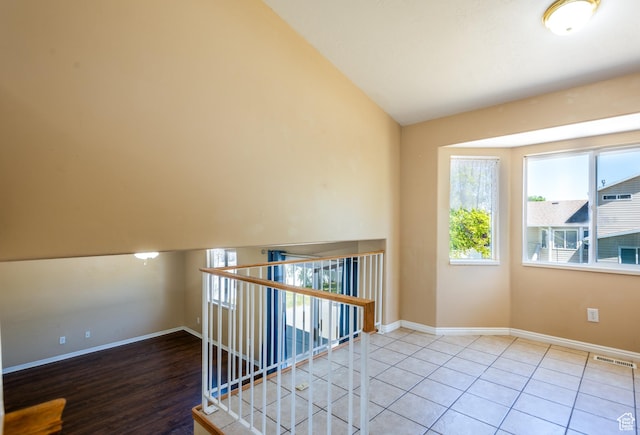 494 W 600 S, Tooele, UT 84074 - unfurnished room featuring vaulted ceiling and wood finished floors