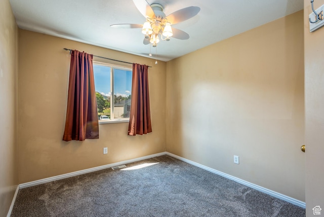 494 W 600 S, Tooele, UT 84074 - unfurnished room featuring ceiling fan and carpet