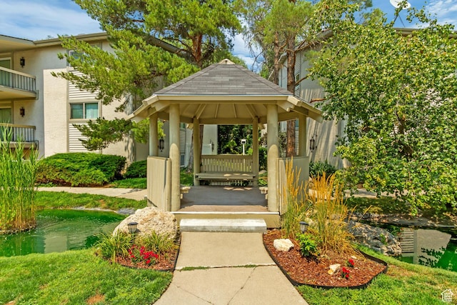 4851 S Woodbridge Dr Unit 38, Holladay, UT 84117 - view of home's community with a gazebo