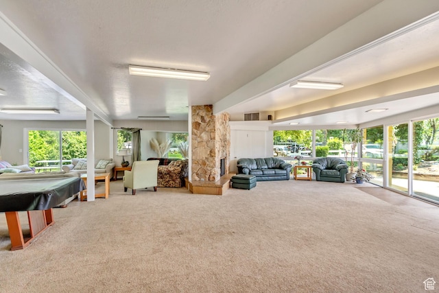 4851 S Woodbridge Dr Unit 38, Holladay, UT 84117 - carpeted living area featuring healthy amount of natural light