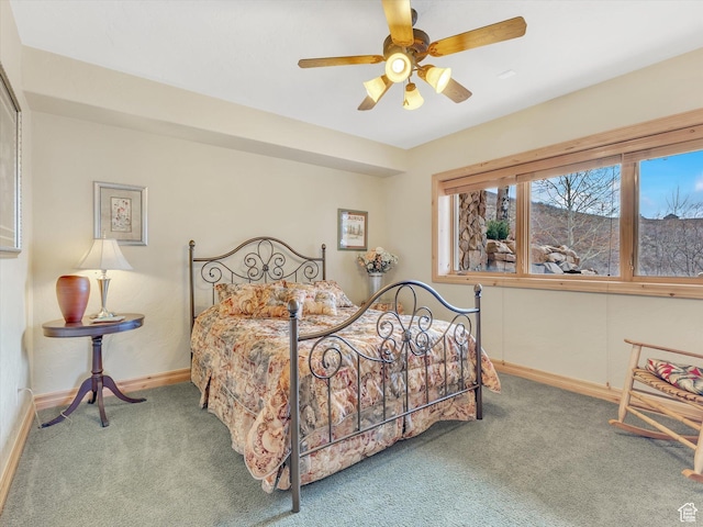 12069 N Sage Hollow Cir, Heber City, UT 84032 - bedroom featuring carpet and a ceiling fan