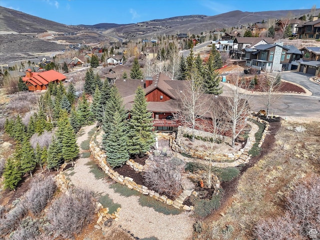12069 N Sage Hollow Cir, Heber City, UT 84032 - aerial view of property's location with nearby suburban area and a mountain backdrop