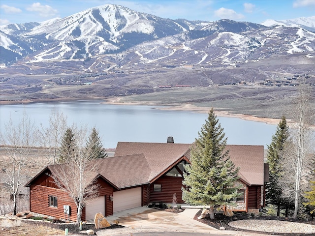 12069 N Sage Hollow Cir, Heber City, UT 84032 - view of mountain backdrop featuring a nearby body of water