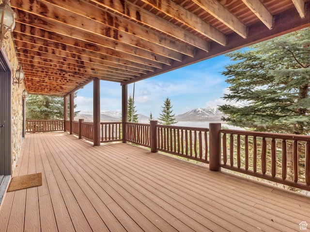 12069 N Sage Hollow Cir, Heber City, UT 84032 - deck with a mountain view