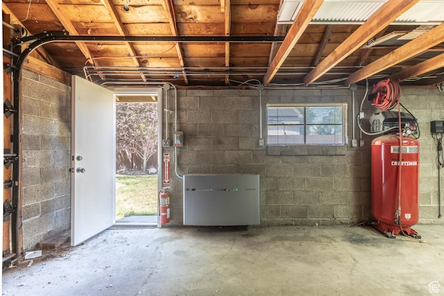 1723 E 2100 S, Salt Lake City, UT 84106 - below grade area featuring concrete block wall and a water softener