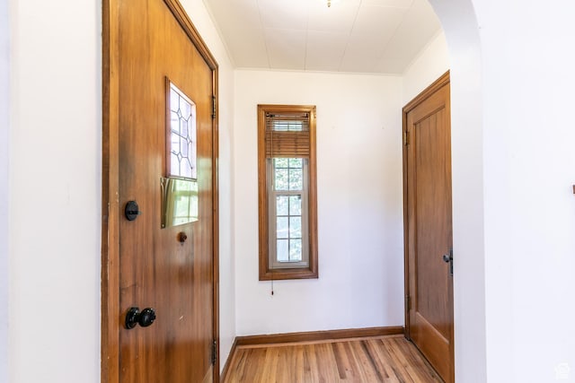 1723 E 2100 S, Salt Lake City, UT 84106 - corridor with light wood finished floors and arched walkways