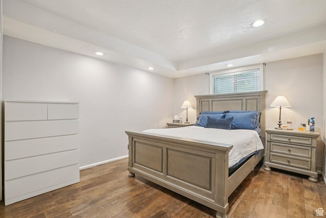 1174 Oakmont Ln, Provo, UT 84604 - bedroom featuring dark wood-style flooring and recessed lighting