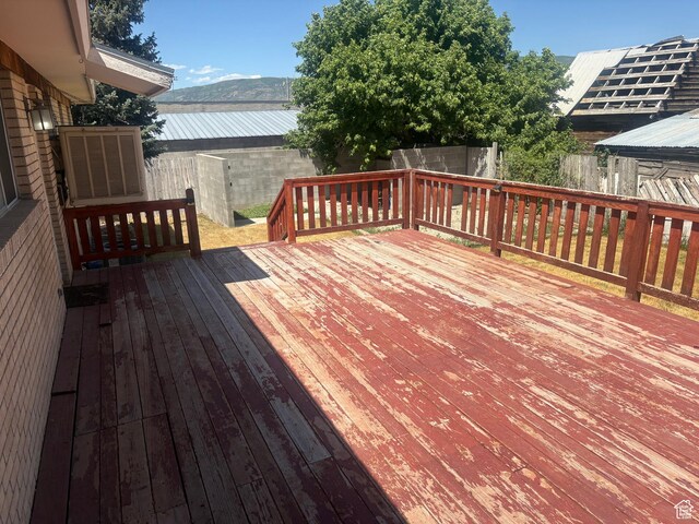 585 S 600 W, Heber City, UT 84032 - wooden deck with a fenced backyard