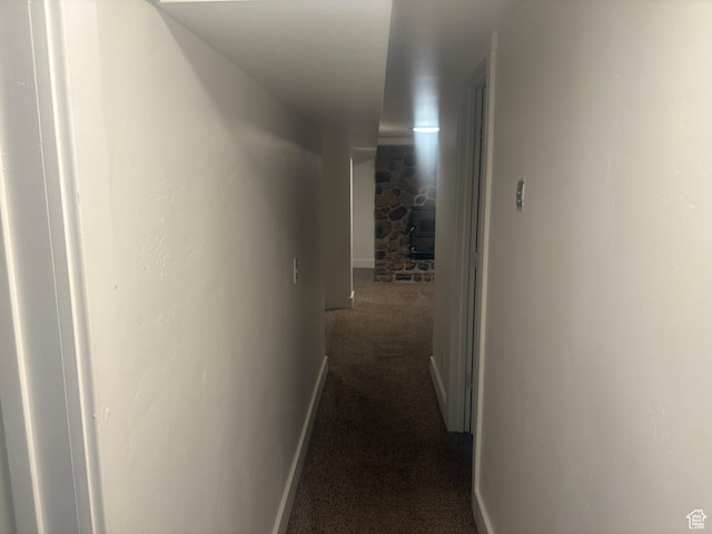 585 S 600 W, Heber City, UT 84032 - hall featuring dark colored carpet and baseboards
