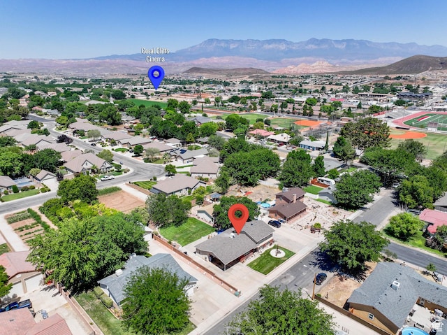 320 S 460 W, Hurricane, UT 84737 - aerial perspective of suburban area with mountains