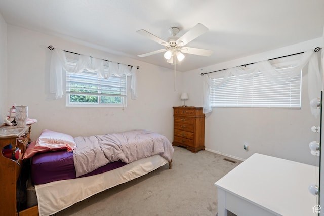 320 S 460 W, Hurricane, UT 84737 - bedroom featuring light colored carpet and a ceiling fan