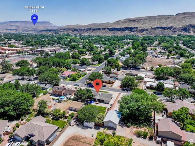 320 S 460 W, Hurricane, UT 84737 - aerial perspective of suburban area featuring a mountain backdrop