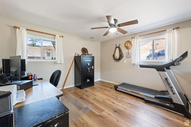 320 S 460 W, Hurricane, UT 84737 - office space featuring ceiling fan and light wood-style floors