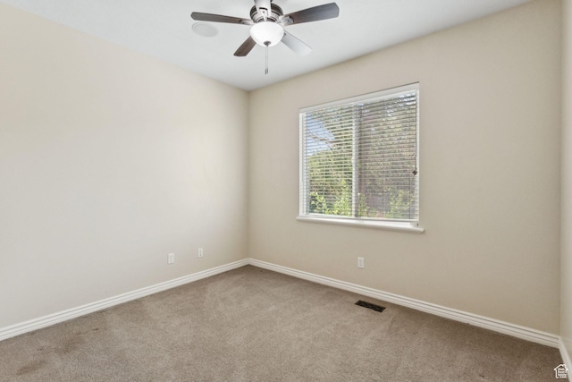 14318 S Butterfield Park Way, Herriman, UT 84096 - carpeted spare room with baseboards and ceiling fan