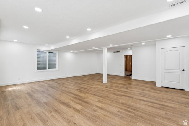 14318 S Butterfield Park Way, Herriman, UT 84096 - finished basement with recessed lighting and light wood-type flooring