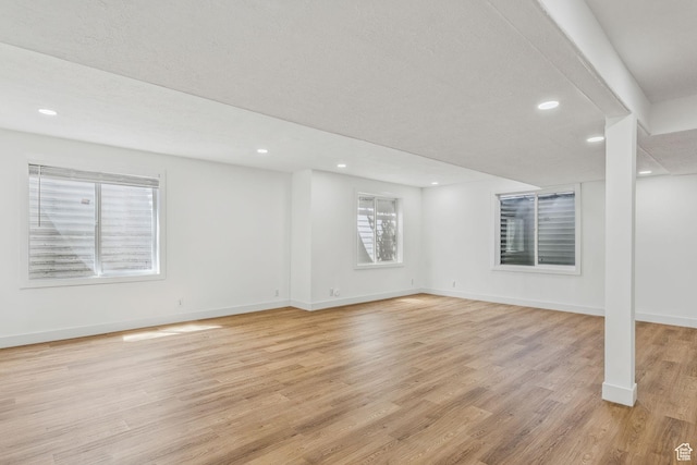 14318 S Butterfield Park Way, Herriman, UT 84096 - basement featuring light wood-style flooring and recessed lighting