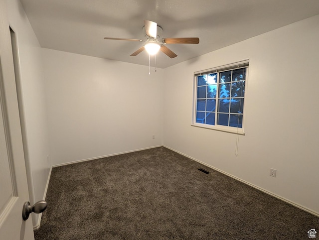 2826 W 4275 S, Roy, UT 84067 - spare room featuring dark colored carpet and ceiling fan