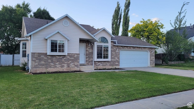 2826 W 4275 S, Roy, UT 84067 - single story home featuring driveway, a garage, roof with shingles, and brick siding