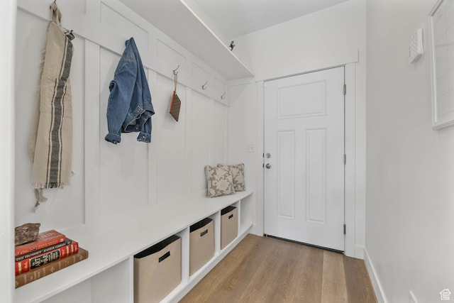 8151 St Cecilia St S, Eagle Mountain, UT 84005 - mudroom with light wood-type flooring and baseboards