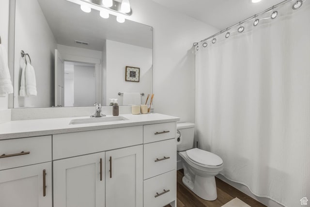 8151 St Cecilia St S, Eagle Mountain, UT 84005 - full bath featuring vanity, wood finished floors, and curtained shower