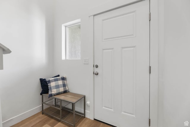 8151 St Cecilia St S, Eagle Mountain, UT 84005 - entryway featuring light wood-style flooring and baseboards