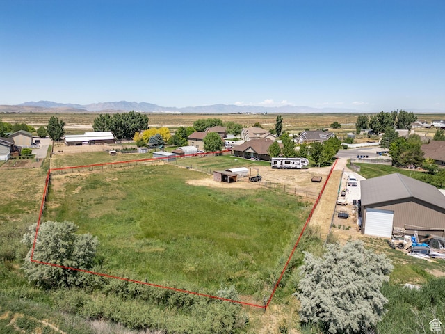 6613 W 200 N, Ogden, UT 84404 - view of rural area with property parcel outlined and a mountainous background
