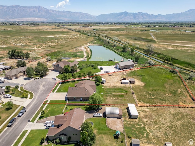 6613 W 200 N, Ogden, UT 84404 - aerial view of property's location with a water and mountain view and property parcel outlined