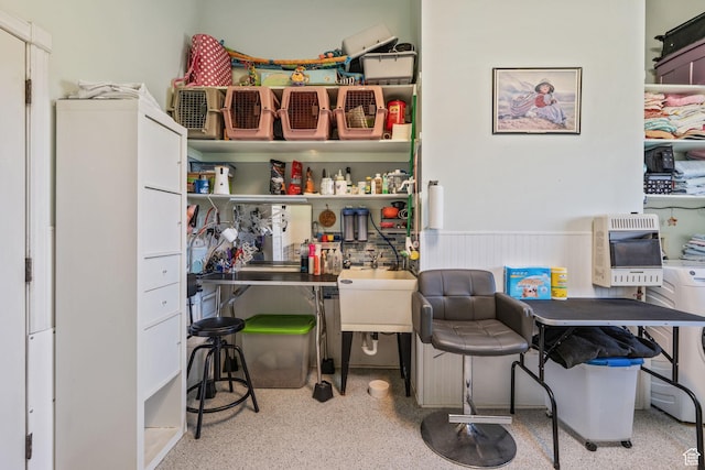 6613 W 200 N, Ogden, UT 84404 - office space with heating unit, speckled floor, and wainscoting