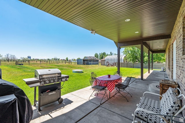 6613 W 200 N, Ogden, UT 84404 - view of patio / terrace featuring outdoor dining space and grilling area