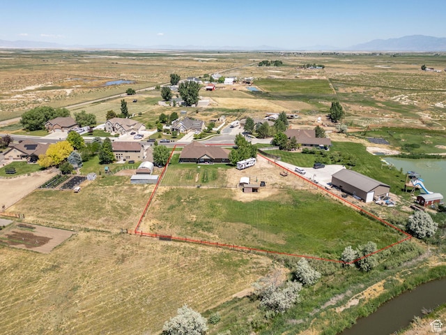 6613 W 200 N, Ogden, UT 84404 - overview of rural landscape featuring property boundaries highlighted and a water and mountain view
